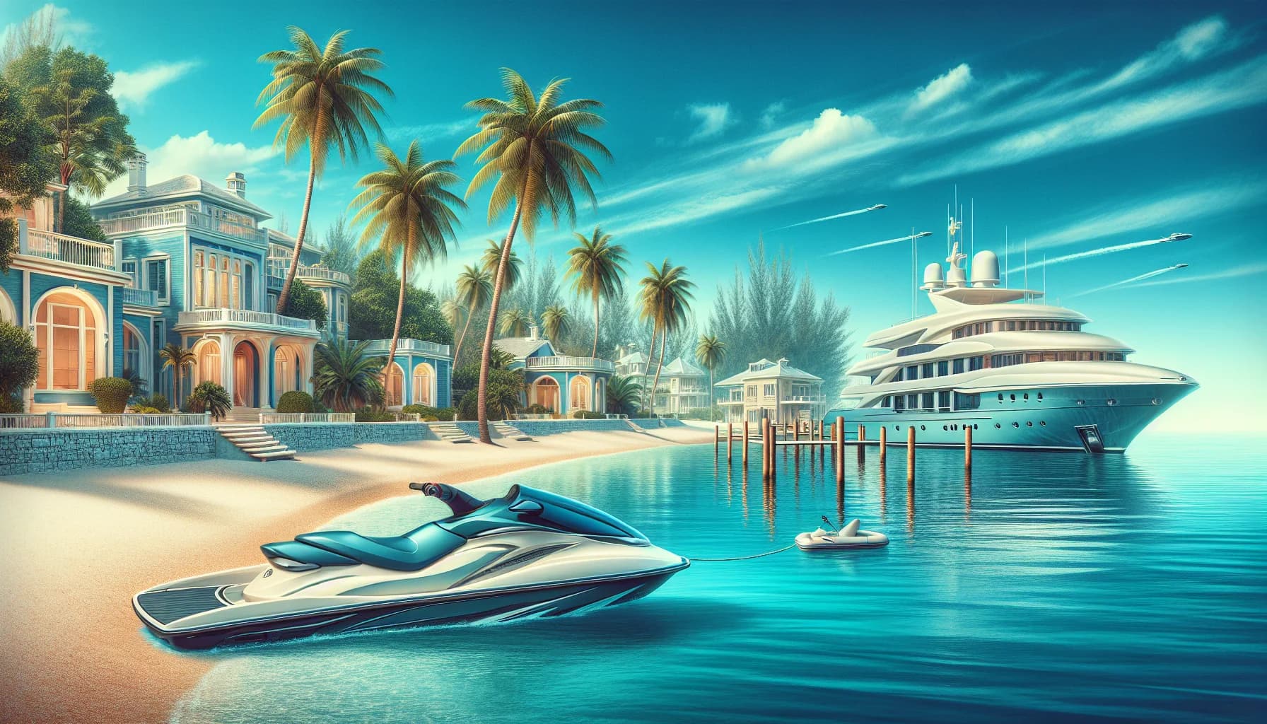 Luxury yachts in Palm Beach marina demonstrating proper spacing and etiquette